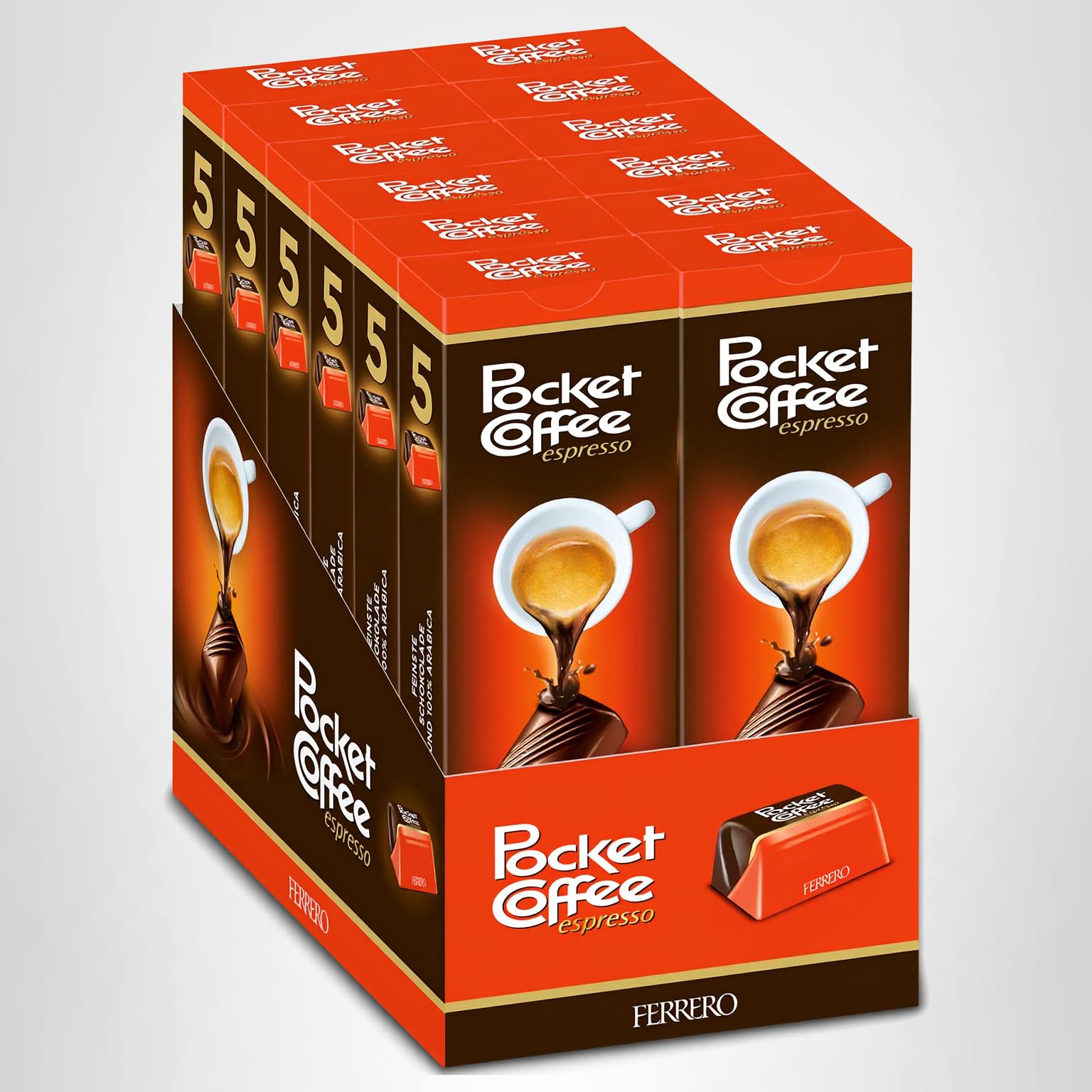 Amazon.com : Pocket Coffee Ferrero 12-5 Piece Packs (60 Piece Case
